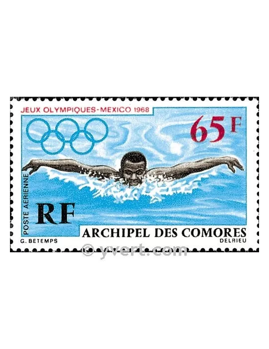 n° 25 - Timbre Comores Poste aérienne