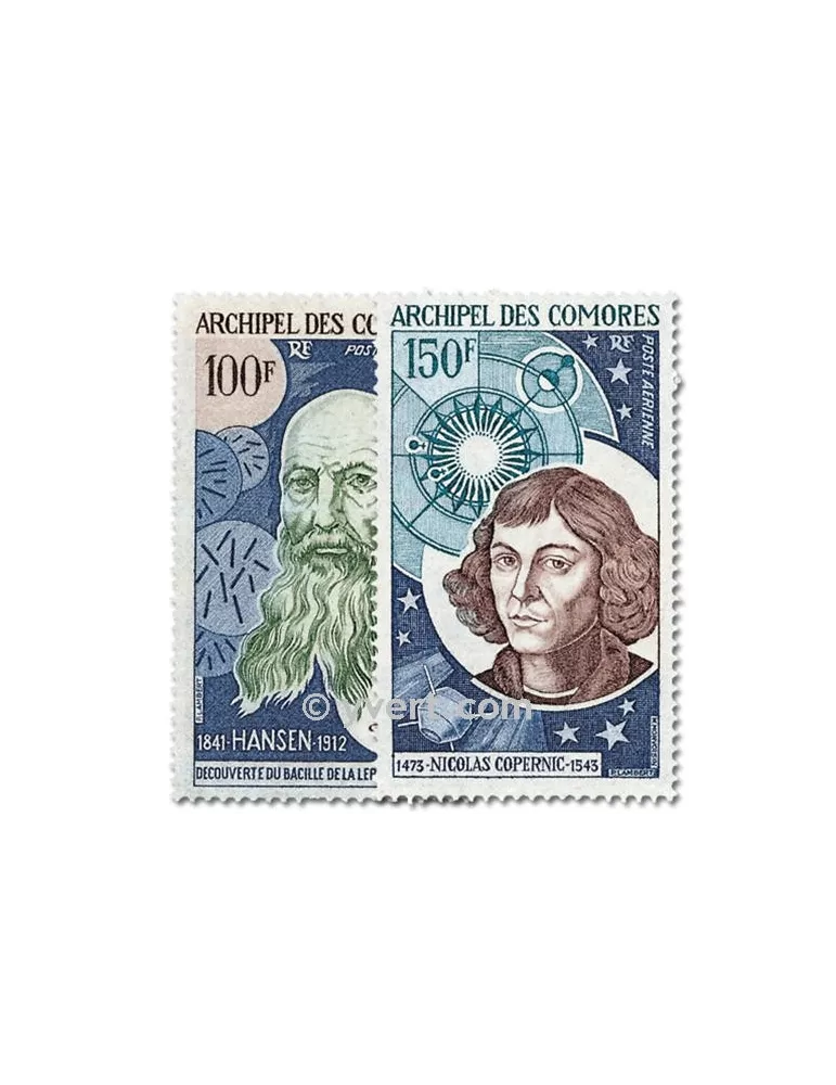 n° 55/56 - Timbre Comores Poste aérienne