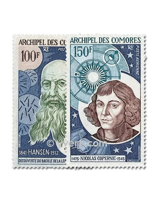 n° 55/56 - Timbre Comores Poste aérienne