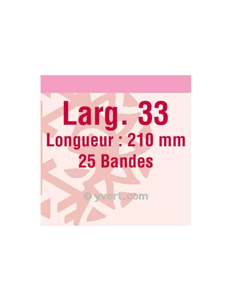 Bandes simple soudure - 33mm (Fond transparent)