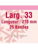 Bandes simple soudure - 33mm (Fond transparent)