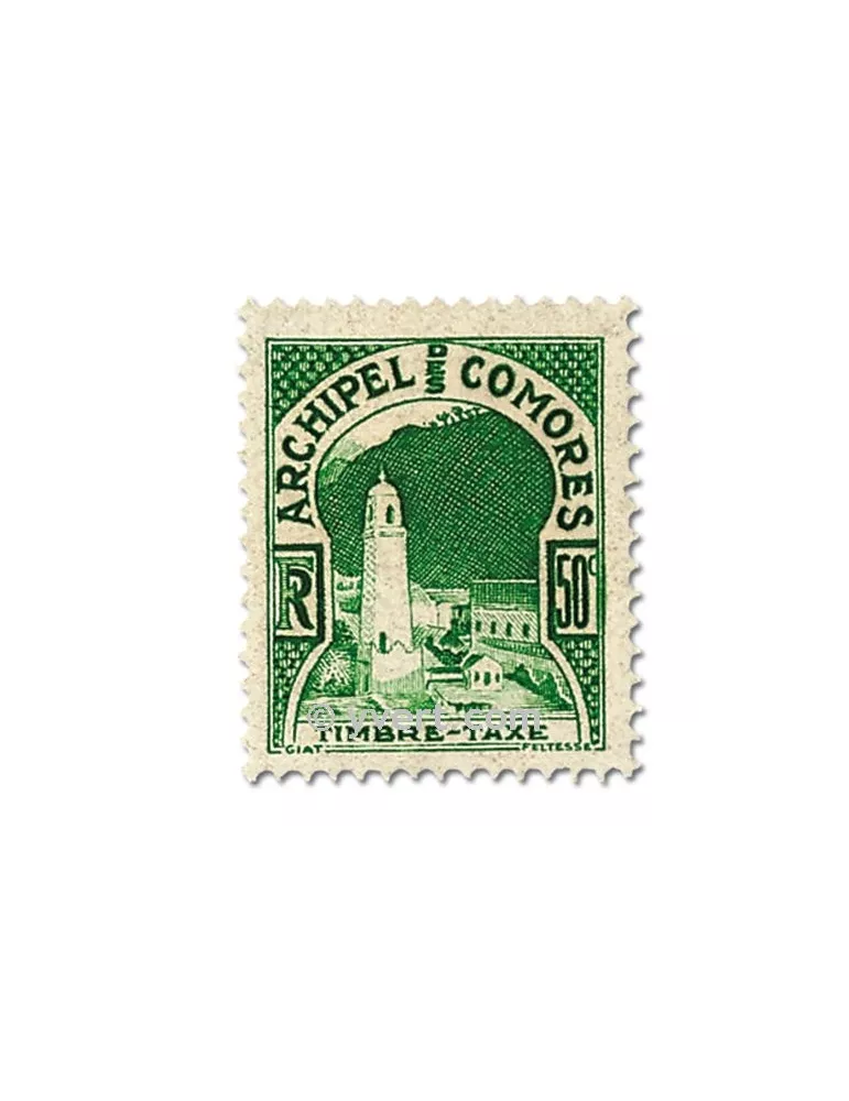 n° 1/2 - Timbre Comores Taxe