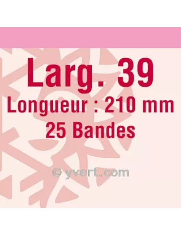 Bandes simple soudure - 39mm (Fond transparent)