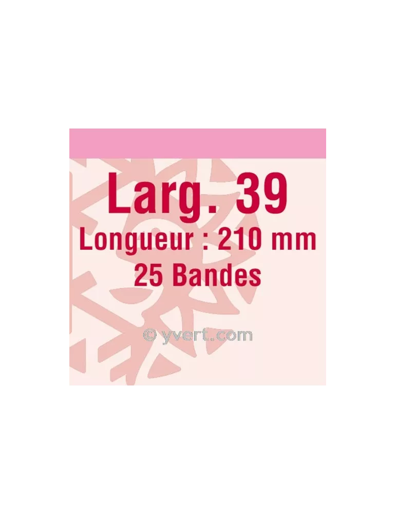 Bandes simple soudure - 39mm (Fond transparent)