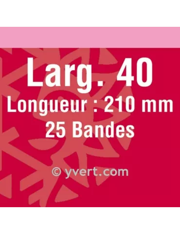 Bandes simple soudure - 40mm (Fond noir)