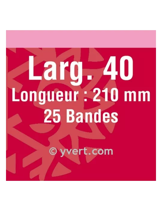 Bandes simple soudure - 40mm (Fond noir)