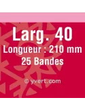 Bandes simple soudure - 40mm (Fond noir)