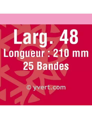 Bandes simple soudure - 48mm (Fond noir)