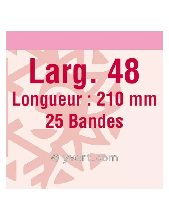 Bandes simple soudure - 48mm (Fond transparent)