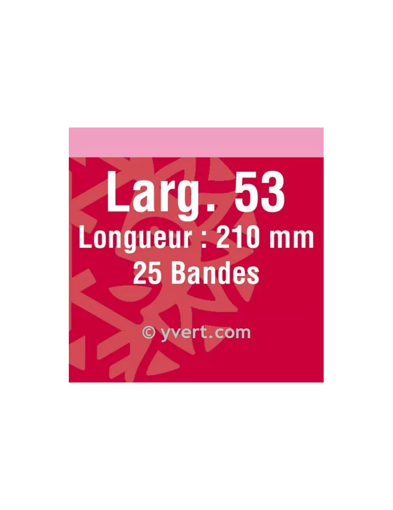 Bandes simple soudure - 53mm (Fond noir)