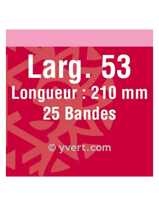 Bandes simple soudure - 53mm (Fond noir)