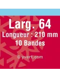 Bandes simple soudure - 64mm (Fond noir)