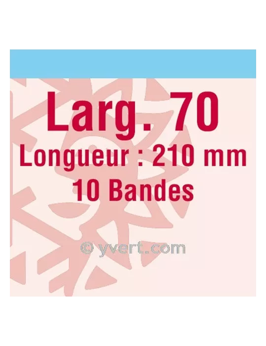 Bandes simple soudure - 70mm (Fond transparent)
