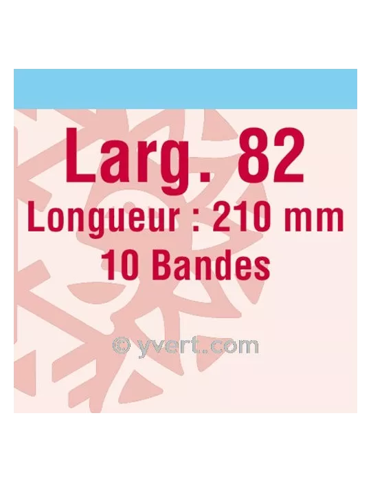 Bandes simple soudure - 82mm (Fond transparent)