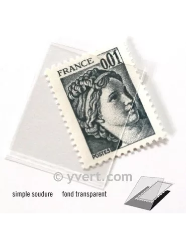 Pochettes simple soudure - Lxh:24x20mm (Fond transparent) 2