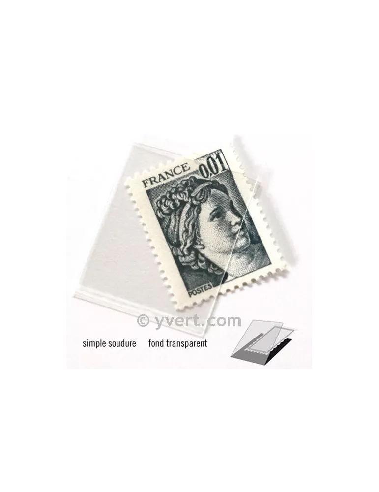 Pochettes simple soudure - Lxh:24x20mm (Fond transparent)