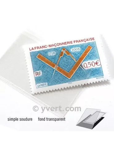 Pochettes simple soudure - Lxh:40x26mm (Fond transparent)