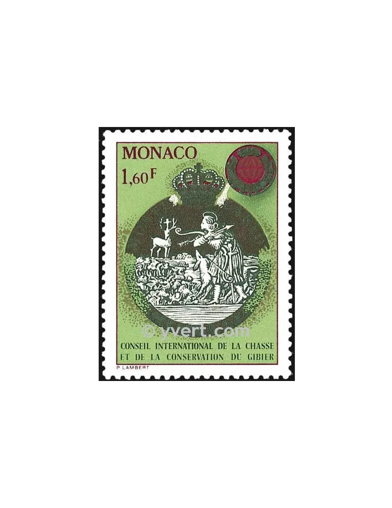 n° 1338 - Timbre Monaco Poste