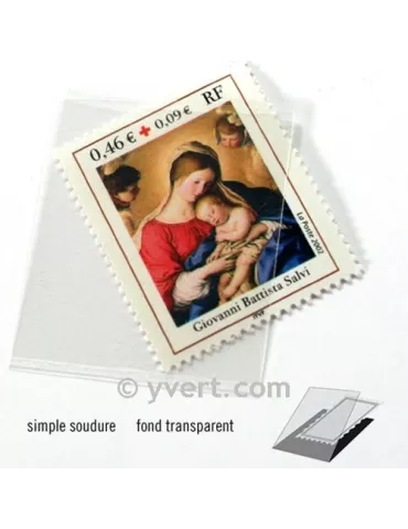 Pochettes simple soudure - Lxh:30x36mm (Fond transparent) 2