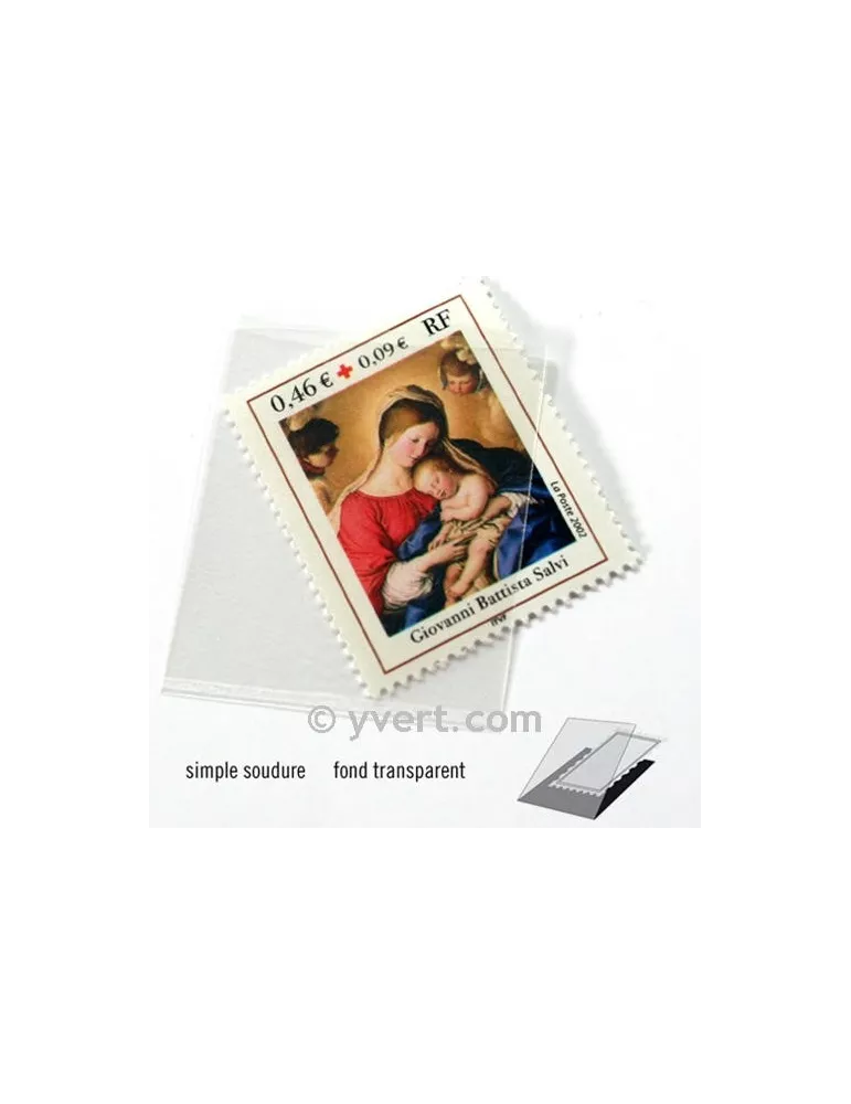 Pochettes simple soudure - Lxh:30x36mm (Fond transparent)