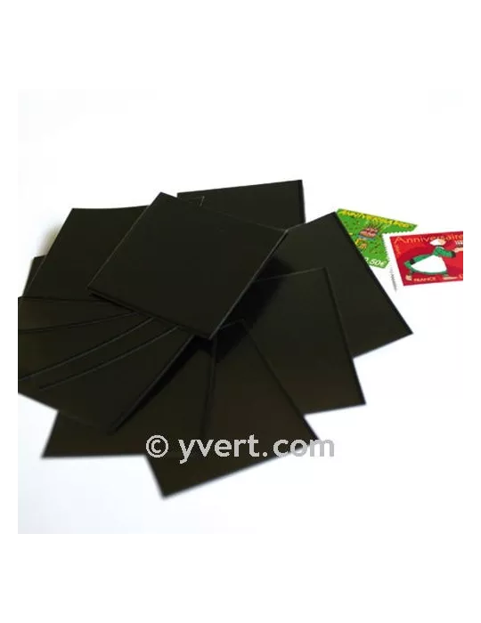 Pochettes simple soudure - Lxh:37x48mm (Fond noir)