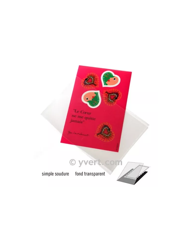 Pochettes simple soudure - Lxh:148x105mm (Fond transparent) (D)