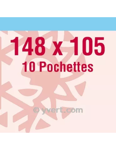 Pochettes simple soudure - Lxh:148x105mm (Fond transparent) (D)