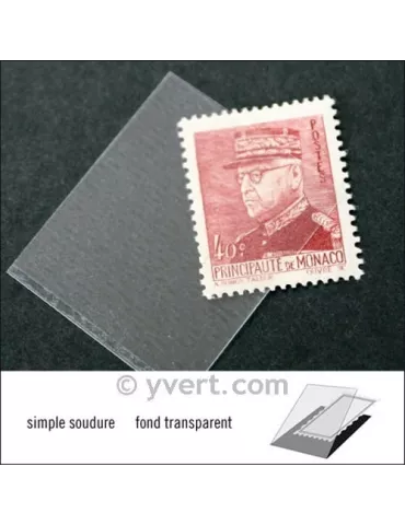 Pochettes simple soudure - Lxh:26x32mm (Fond transparent) 2