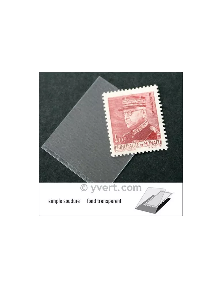 Pochettes simple soudure - Lxh:26x32mm (Fond transparent)