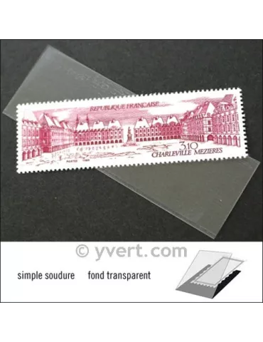 Pochettes simple soudure - Lxh:84x26mm (Fond transparent) 2