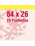 Pochettes simple soudure - Lxh:84x26mm (Fond transparent)
