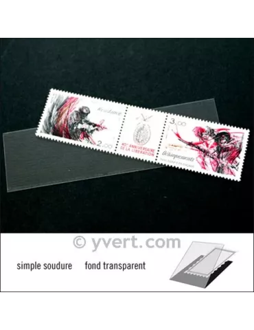 Pochettes simple soudure - Lxh:102x26mm (Fond transparent) 2