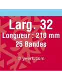 Bandes double soudure - 32mm (Fond noir)