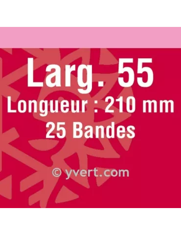 Bandes double soudure - 55mm (Fond noir)