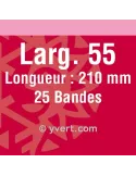 Bandes double soudure - 55mm (Fond noir)