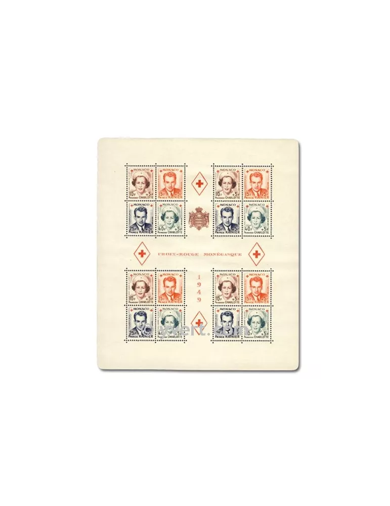 n° 3A - Timbre Monaco Bloc et feuillets