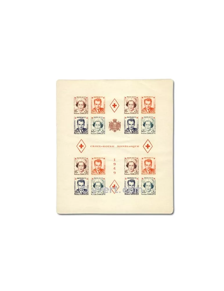 n° 3B - Timbre Monaco Bloc et feuillets