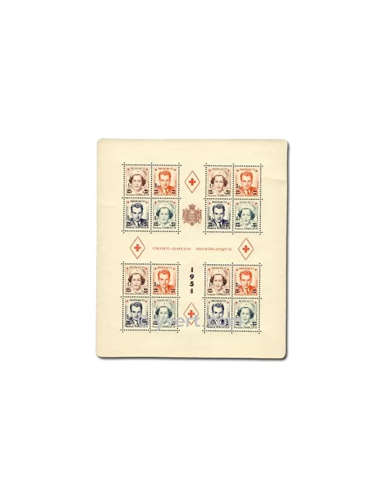 n° 4A - Timbre Monaco Bloc et feuillets