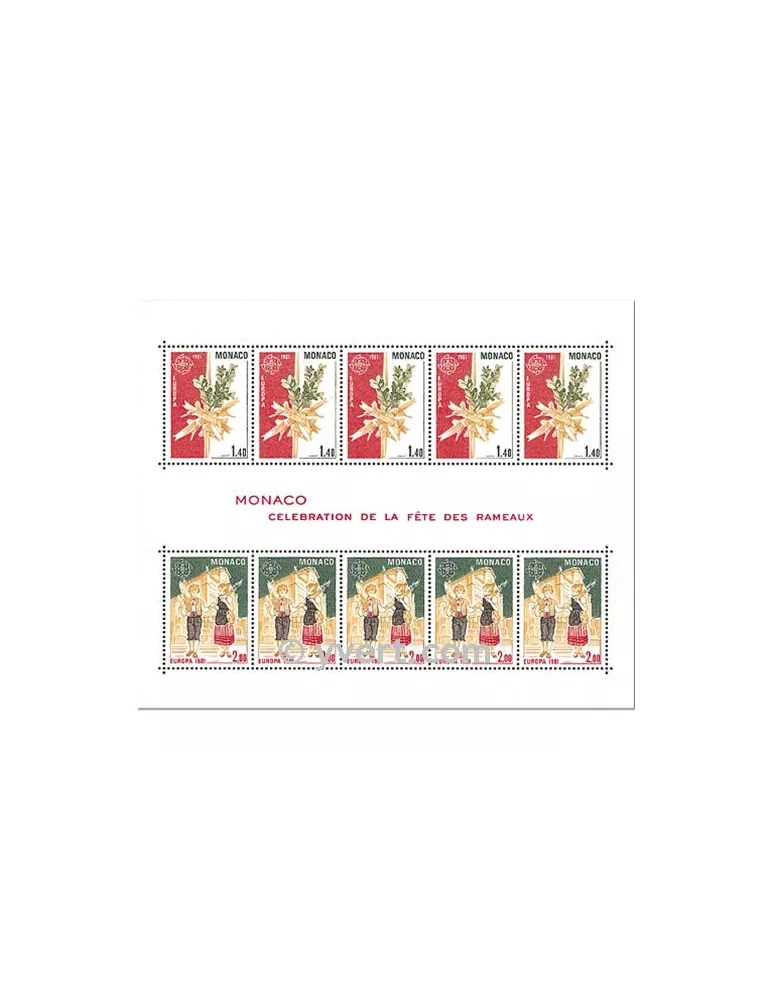 n° 19 - Timbre Monaco Bloc et feuillets