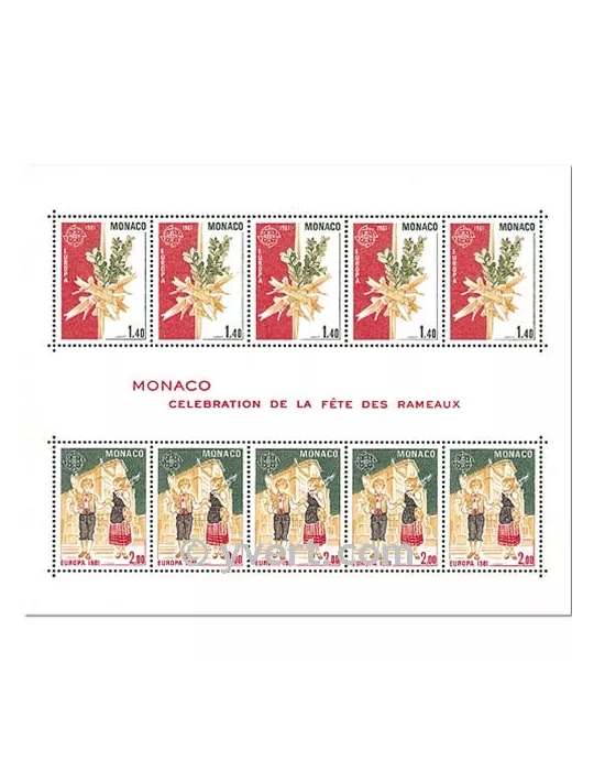 n° 19 - Timbre Monaco Bloc et feuillets
