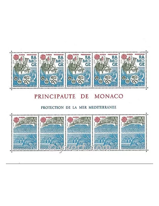 n° 34 - Timbre Monaco Bloc et feuillets