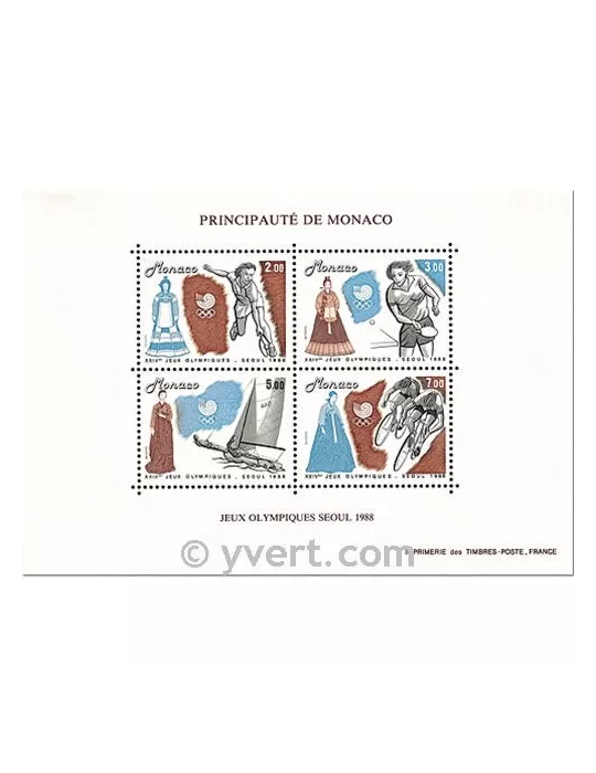 n° 42 - Timbre Monaco Bloc et feuillets