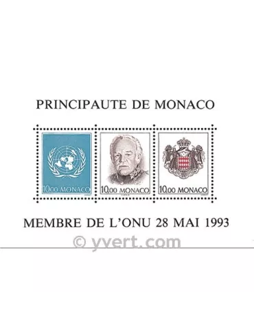 n° 62 - Timbre Monaco Bloc et feuillets