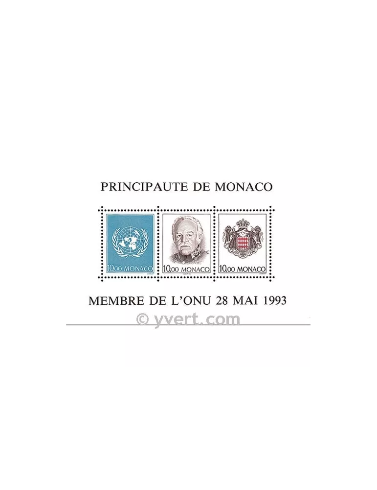 n° 62 - Timbre Monaco Bloc et feuillets