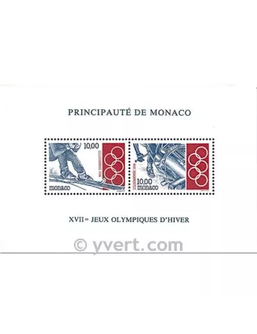 n° 63 - Timbre Monaco Bloc et feuillets
