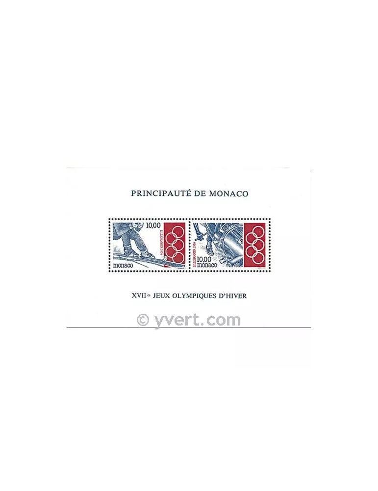 n° 63 - Timbre Monaco Bloc et feuillets