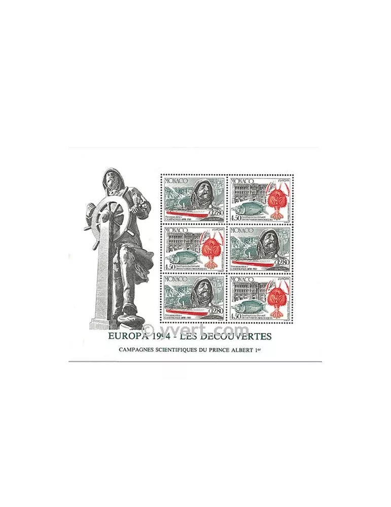 n° 65 - Timbre Monaco Bloc et feuillets