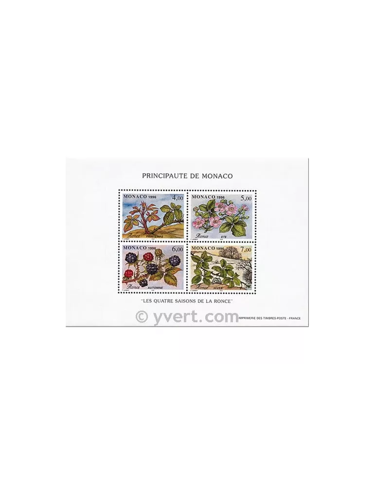 n° 74 - Timbre Monaco Bloc et feuillets