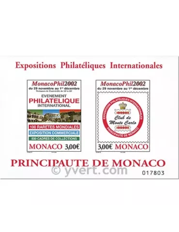 n° 88 - Timbre Monaco Bloc et feuillets