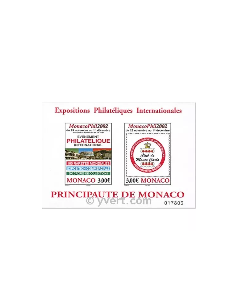 n° 88 - Timbre Monaco Bloc et feuillets